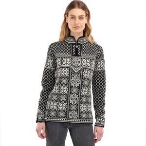 NWT Dale of Norway Peace Sweater size SM black